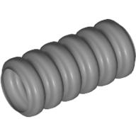 Lego trubka (trubička) žebrovaná průměr 7mm délka 2L, stříbrná (4142060, 4275384, 4620070)